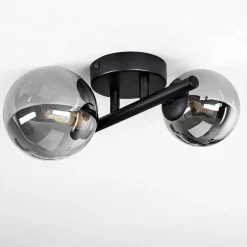 Plafonnier Chehalis Led Noir, 2 Lumieres