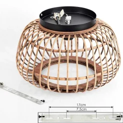 Plafonnier Combeima Noir, 1 Lumiere