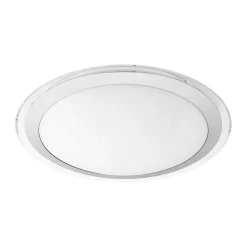 Plafonnier Eglo Competa-C Led Blanc, 1 Lumiere, Changeur De Couleurs