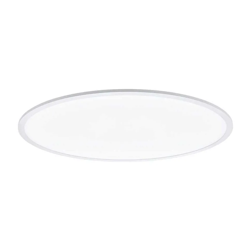 Plafonnier Eglo Connect Sarsina-C Led Blanc, 1 Lumiere, Telecommandes, Changeur De Couleurs