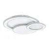 Plafonnier Eglo Mentalurgia Led Chrome, Blanc, 1 Lumiere