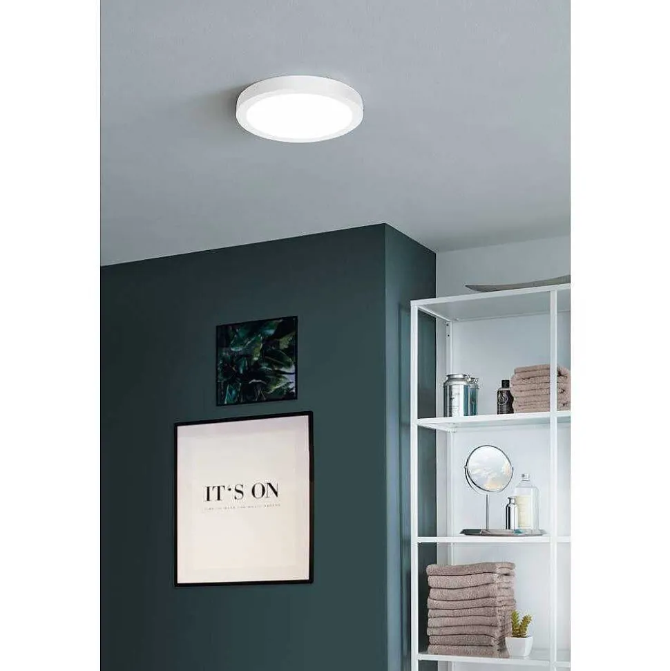 Plafonnier Eglo-Leuchten Fueva-Z Led Blanc, 1 Lumiere