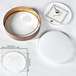 Plafonnier Elsa Led Blanc, 1 Lumiere