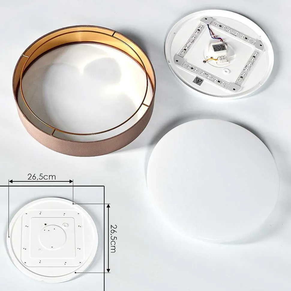 Plafonnier Elsa Led Blanc, 1 Lumiere