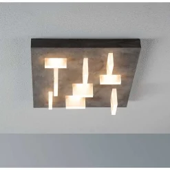 Plafonnier Escale Sharp Led Gris, 9 Lumieres