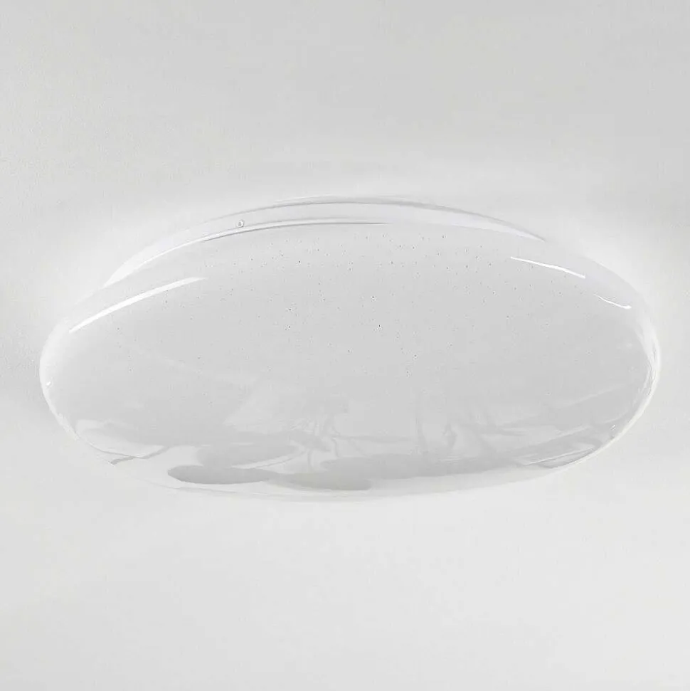 Plafonnier Esgos Led Blanc, 1 Lumiere, Telecommandes