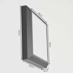 Plafonnier Exterieur Alkmaar Led Anthracite, 1 Lumiere