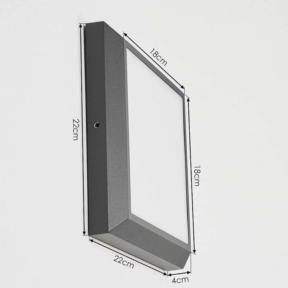 Plafonnier Exterieur Alkmaar Led Anthracite, 1 Lumiere