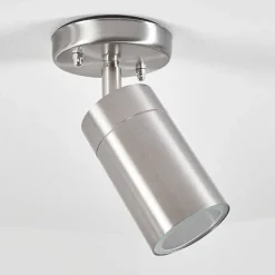 Plafonnier Exterieur Bessiebelle Acier Inoxydable, Blanc, 1 Lumiere