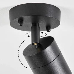 Plafonnier Exterieur Bessiebelle Noir, Blanc, 1 Lumiere