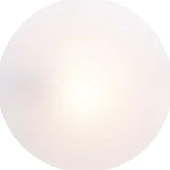 Plafonnier Exterieur Brilliant Farly Blanc, 1 Lumiere