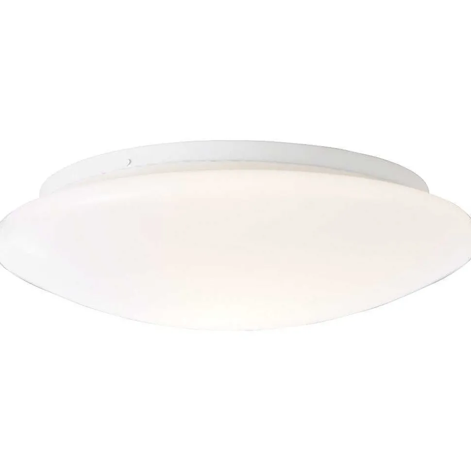 Plafonnier Exterieur Brilliant Farly Blanc, 1 Lumiere