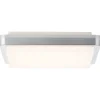 Plafonnier Exterieur Brilliant Devora Led Argente, 1 Lumiere