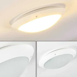 Plafonnier Exterieur Grafton Blanc, 2 Lumieres