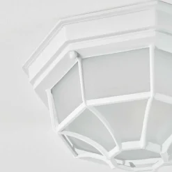 Plafonnier Exterieur Ibacache Blanc, 1 Lumiere