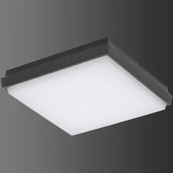 Plafonnier Exterieur Lcd Typ 5060 Led Noir, 1 Lumiere