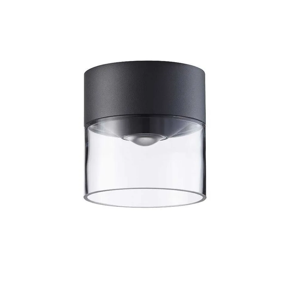 Plafonnier Exterieur Lcd 5068 Led Noir, 1 Lumiere