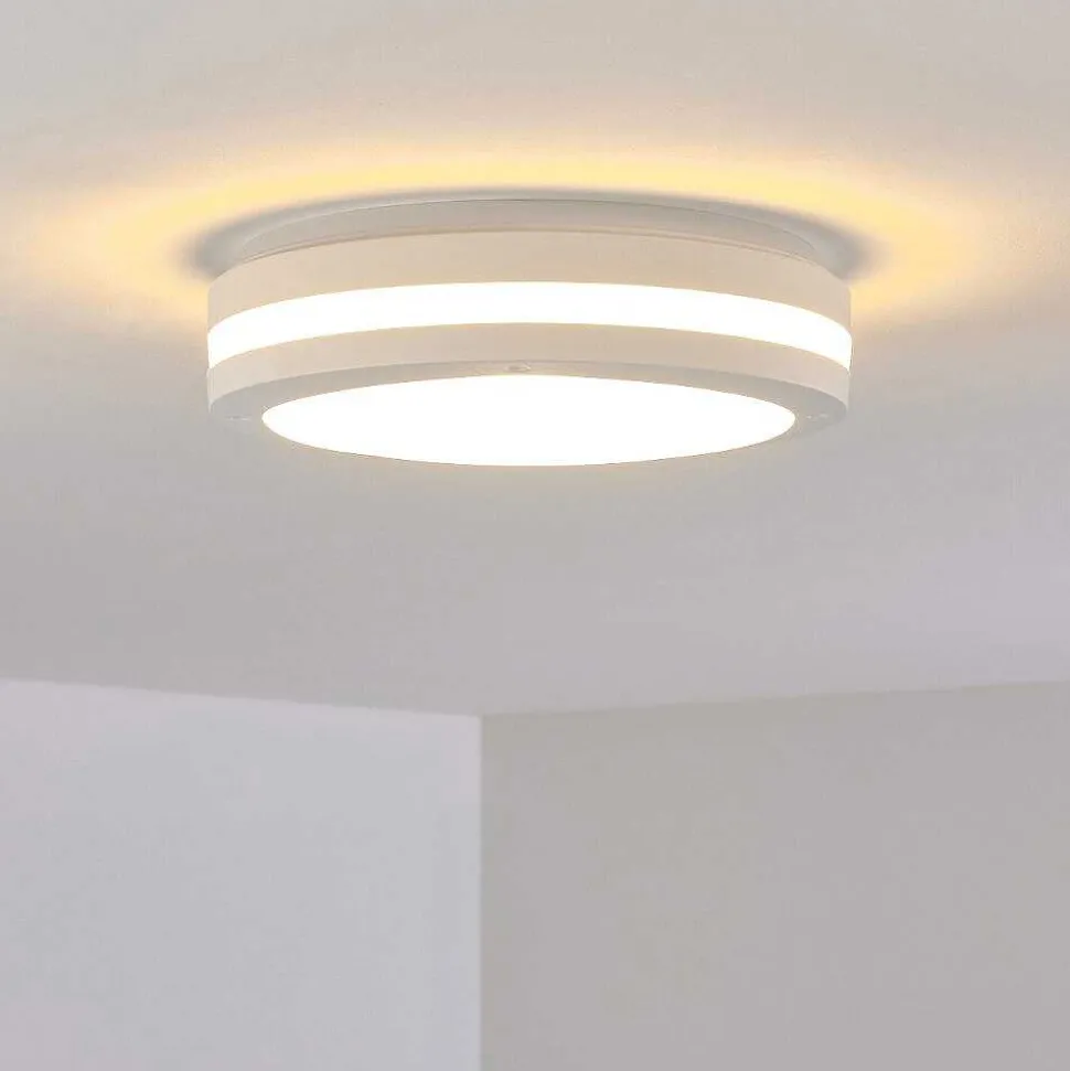 Plafonnier Exterieur Wollongong Led Blanc, 1 Lumiere
