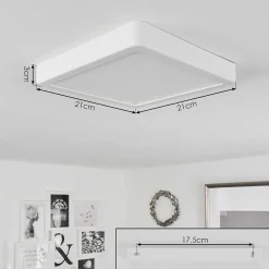 Plafonnier Finsrud Led Blanc, 1 Lumiere