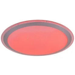 Plafonnier Globo Carry Led Blanc, 1 Lumiere, Telecommandes, Changeur De Couleurs