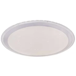 Plafonnier Globo Carry Led Blanc, 1 Lumiere, Telecommandes, Changeur De Couleurs