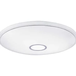 Plafonnier Globo Connor Led Blanc, 1 Lumiere, Telecommandes, Changeur De Couleurs