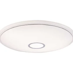 Plafonnier Globo Connor Led Blanc, 1 Lumiere, Telecommandes, Changeur De Couleurs