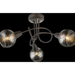 Plafonnier Globo Isla Led Bronze, 3 Lumieres
