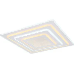 Plafonnier Globo Jocelyn Led Blanc, 1 Lumiere, Telecommandes