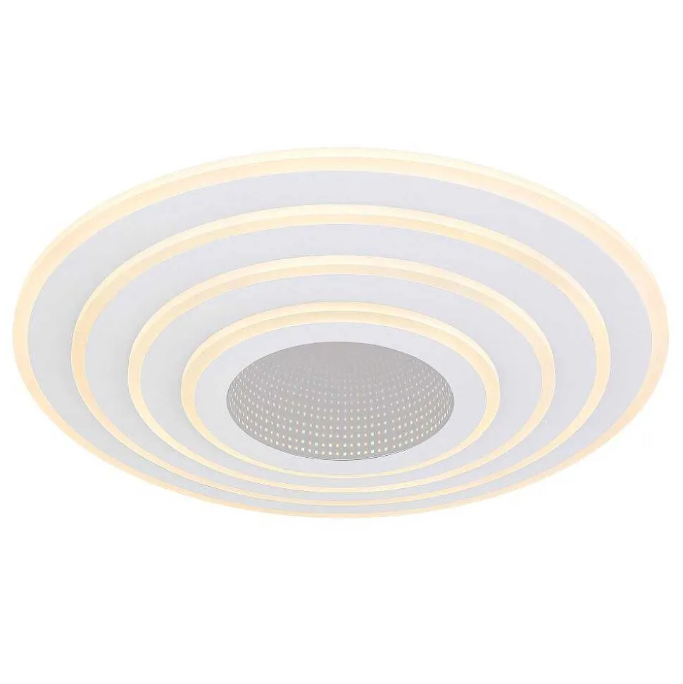 Plafonnier Globo Jocelyn Led Blanc, 1 Lumiere, Telecommandes