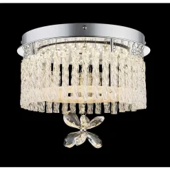 Plafonnier Globo Led Chrome, 1 Lumiere