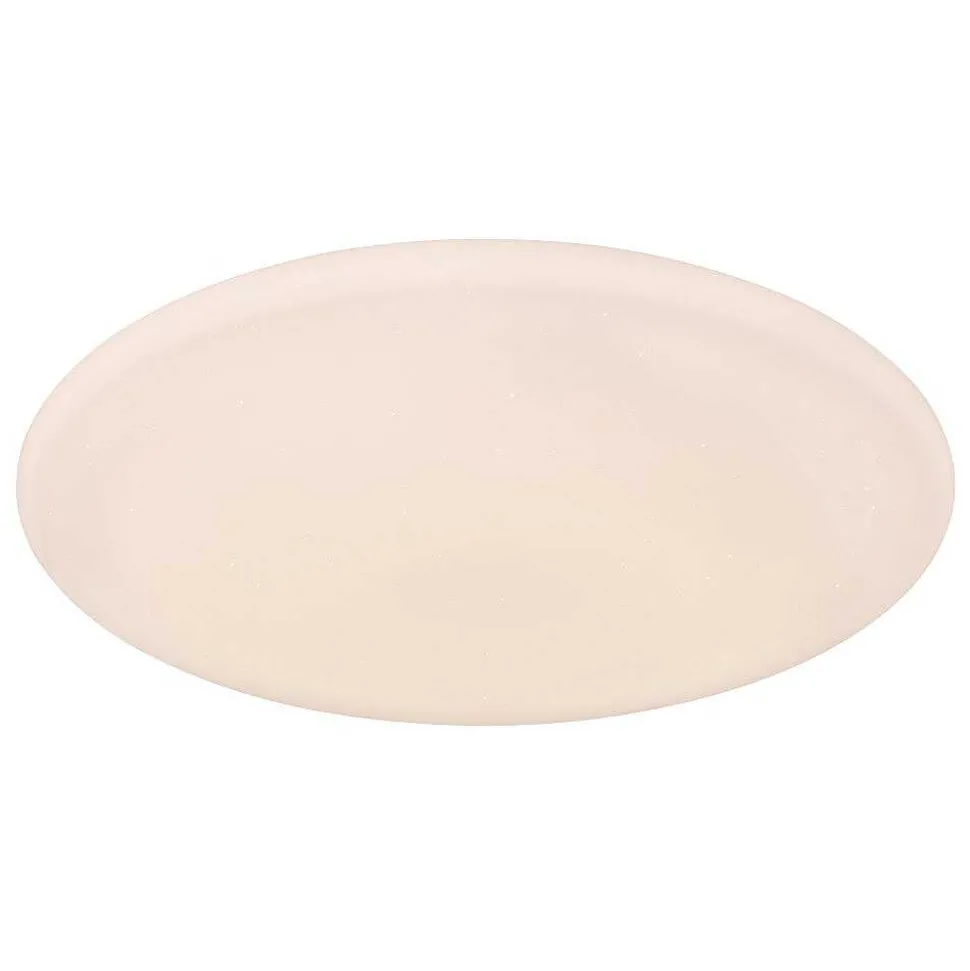 Plafonnier Globo Rena Led Blanc, 1 Lumiere, Telecommandes, Changeur De Couleurs