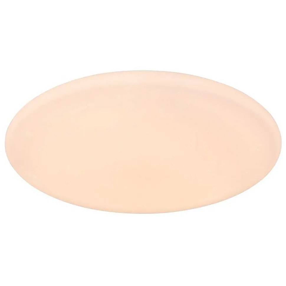 Plafonnier Globo Rena Led Blanc, 1 Lumiere, Telecommandes, Changeur De Couleurs