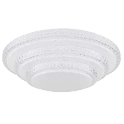 Plafonnier Globo Rita Led Blanc, 1 Lumiere, Telecommandes