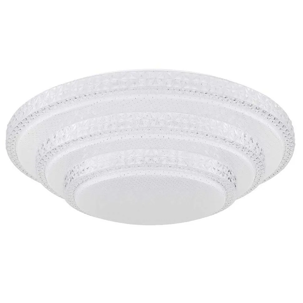 Plafonnier Globo Rita Led Blanc, 1 Lumiere, Telecommandes