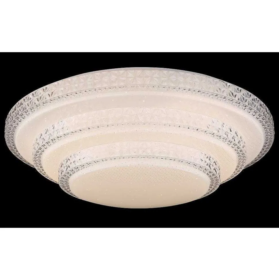 Plafonnier Globo Rita Led Blanc, 1 Lumiere, Telecommandes