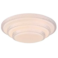 Plafonnier Globo Rita Led Blanc, 1 Lumiere, Telecommandes