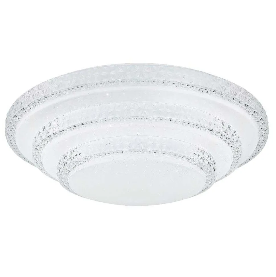 Plafonnier Globo Rita Led Blanc, 1 Lumiere, Telecommandes