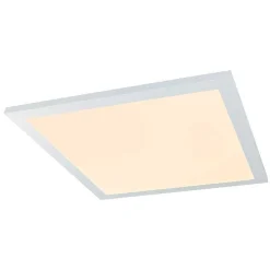 Plafonnier Globo Rosi Led Blanc, 1 Lumiere, Telecommandes, Changeur De Couleurs