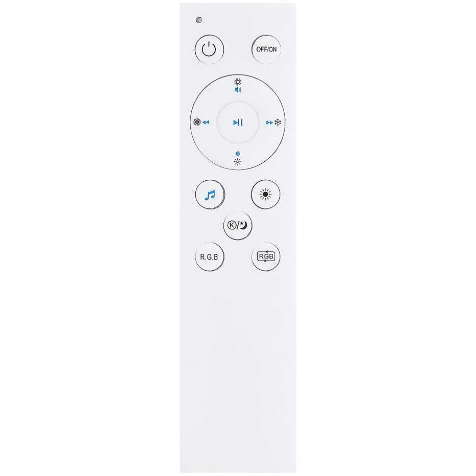 Plafonnier Globo Santina Led Blanc, 1 Lumiere, Telecommandes