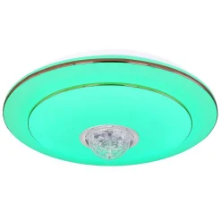 Plafonnier Globo Santina Led Blanc, 1 Lumiere, Telecommandes