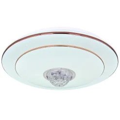 Plafonnier Globo Santina Led Blanc, 1 Lumiere, Telecommandes