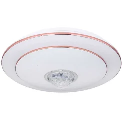 Plafonnier Globo Santina Led Blanc, 1 Lumiere, Telecommandes