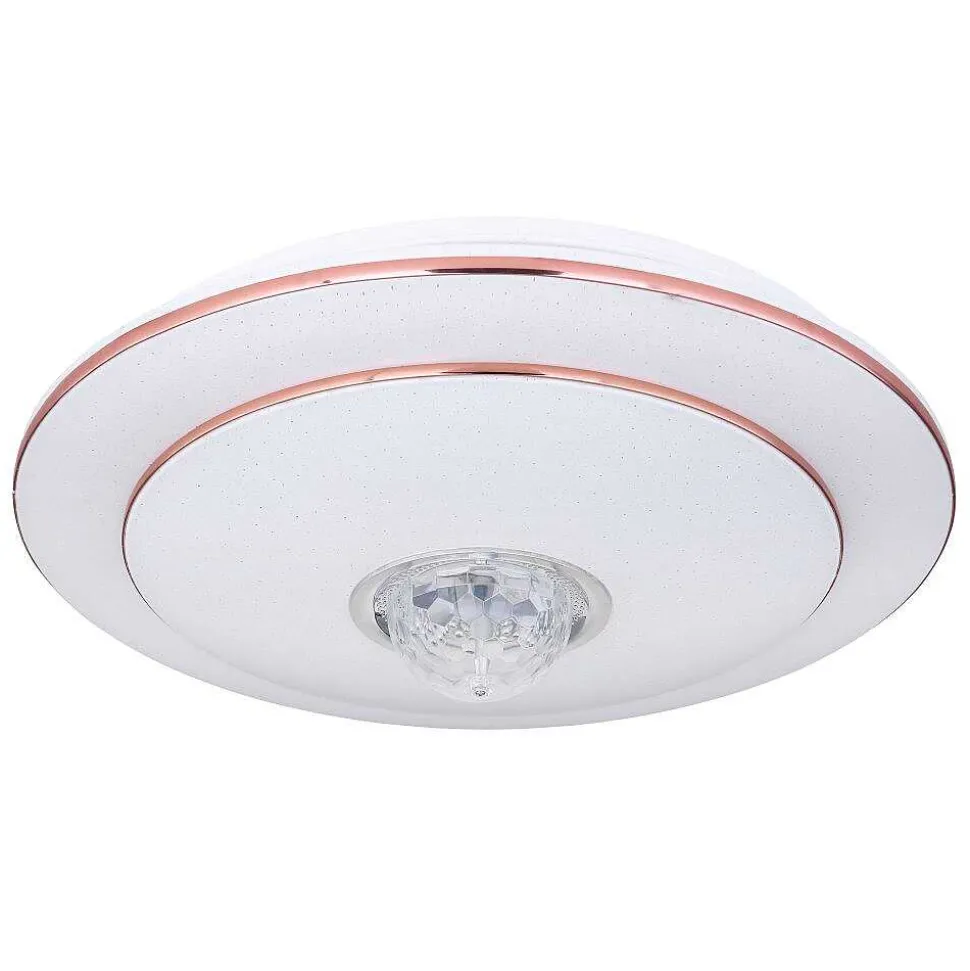 Plafonnier Globo Santina Led Blanc, 1 Lumiere, Telecommandes