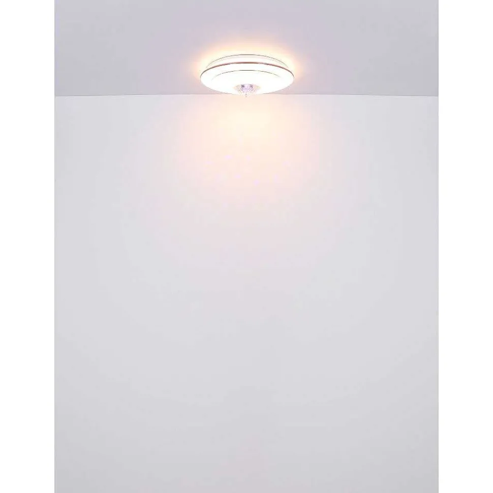 Plafonnier Globo Santina Led Blanc, 1 Lumiere, Telecommandes