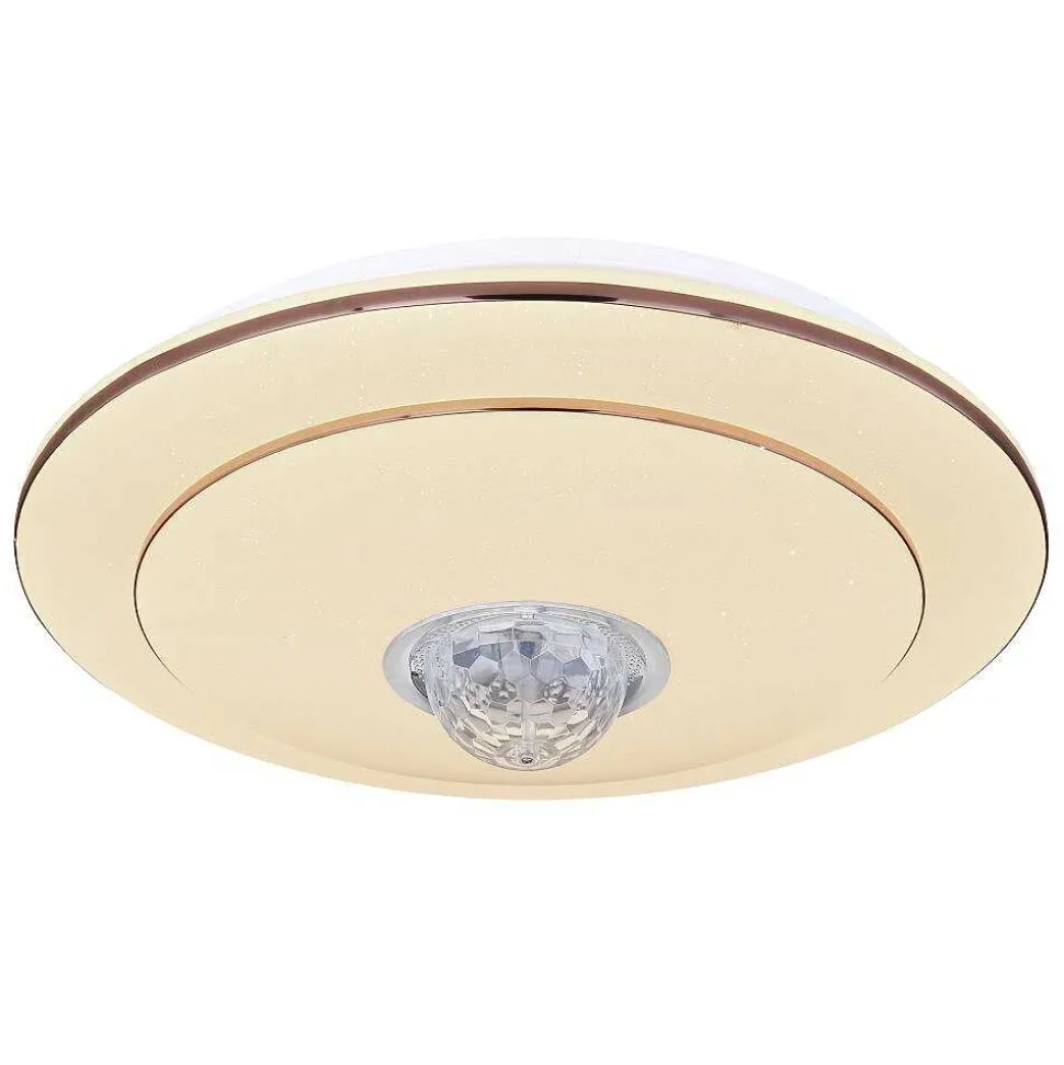 Plafonnier Globo Santina Led Blanc, 1 Lumiere, Telecommandes