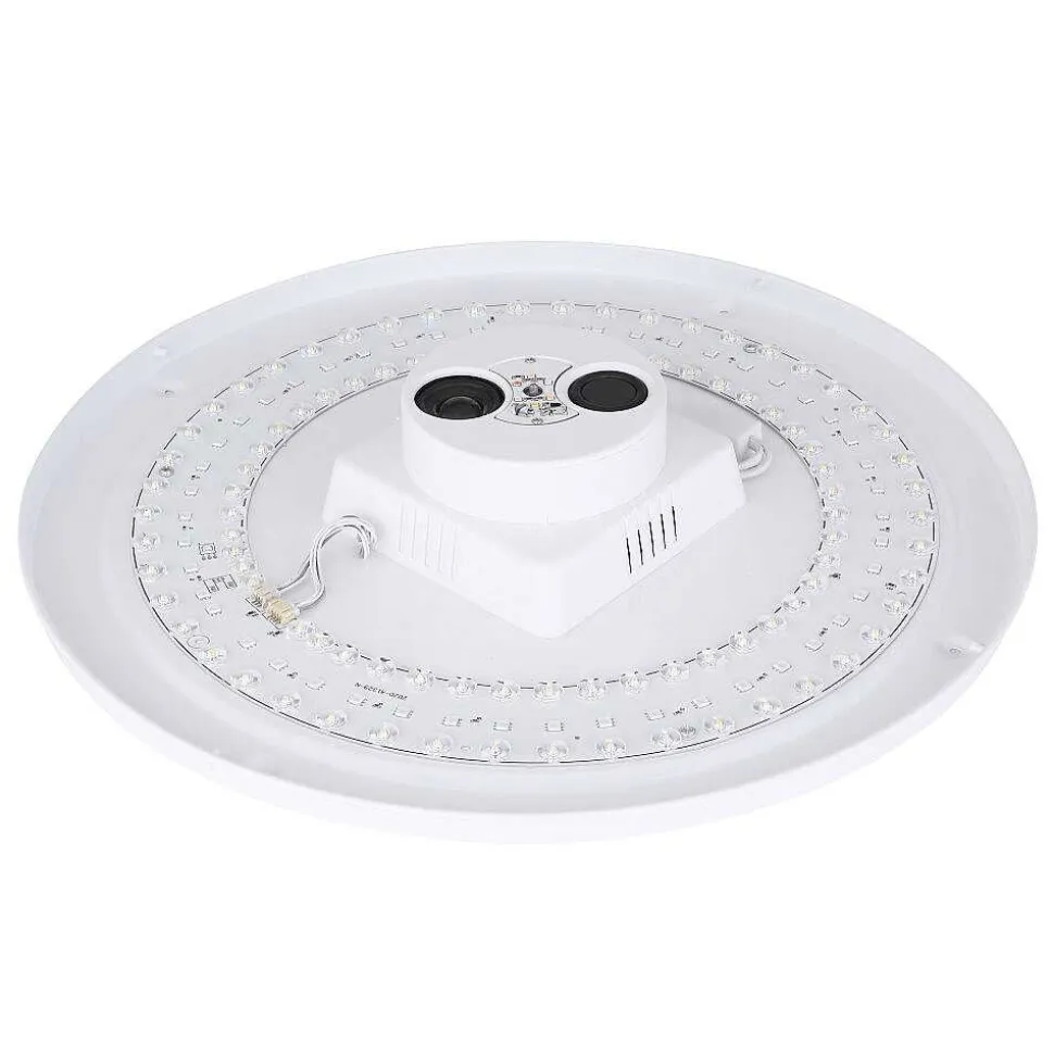 Plafonnier Globo Santina Led Blanc, 1 Lumiere, Telecommandes