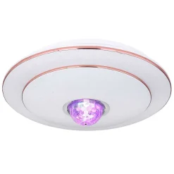 Plafonnier Globo Santina Led Blanc, 1 Lumiere, Telecommandes