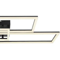 Plafonnier Globo Tiny Led Noir, 1 Lumiere, Telecommandes