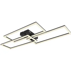 Plafonnier Globo Tiny Led Noir, 1 Lumiere, Telecommandes